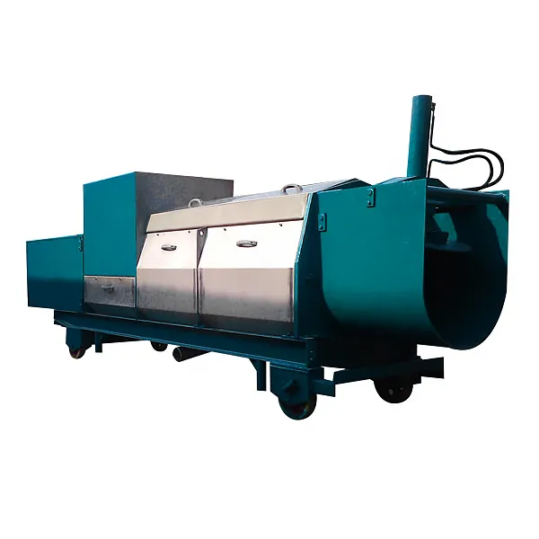 Sola máquina de la prensa de tornillo, desecación de la basura de comida automática para el proceso en gran - Exprimidor - foodmachtech